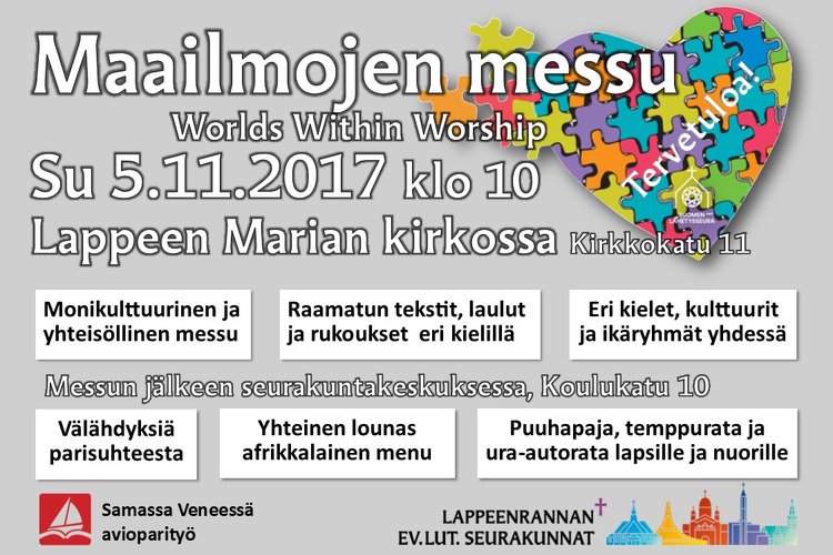 Maailmojen messu Lappeen Marian kirkossa Maailmojen messu Lappeen Marian kirkossa