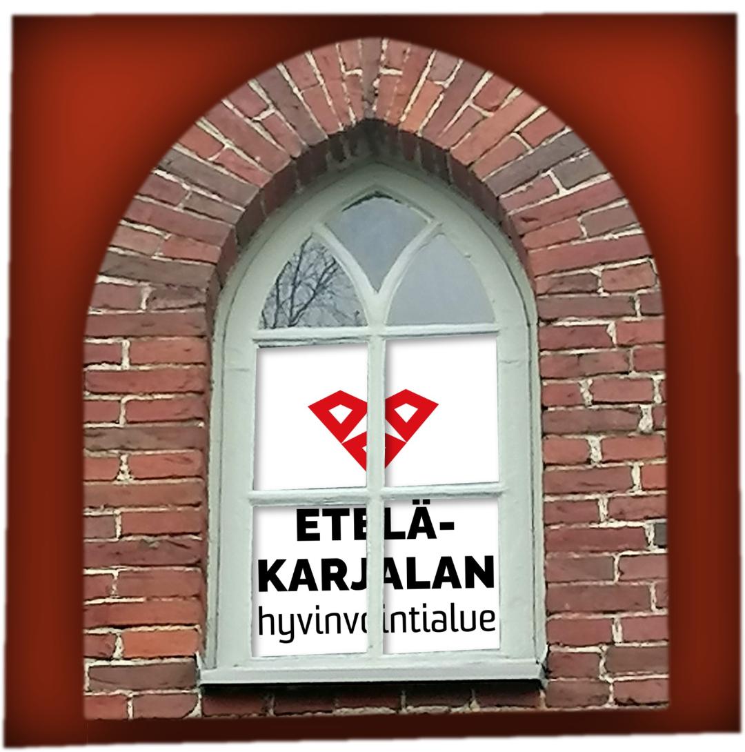 Luukku jossa EKHVAn logo
