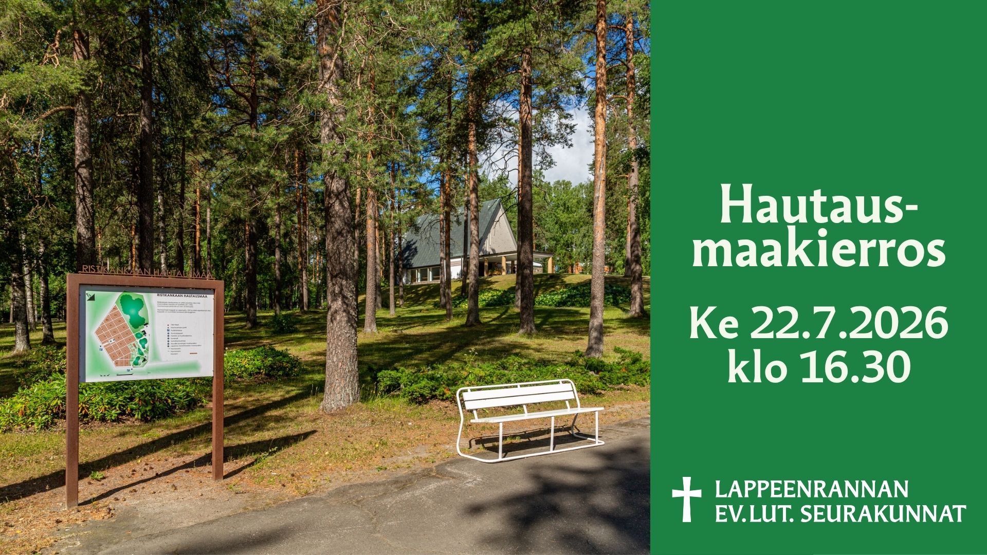 Hautausmaakävely Ristikankaan hautausmaalla 22.7.2026 klo 16:30