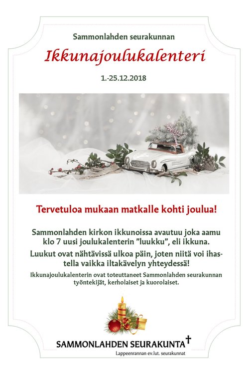 Ikkunajoulukalenteri Ikkunajoulukalenteri