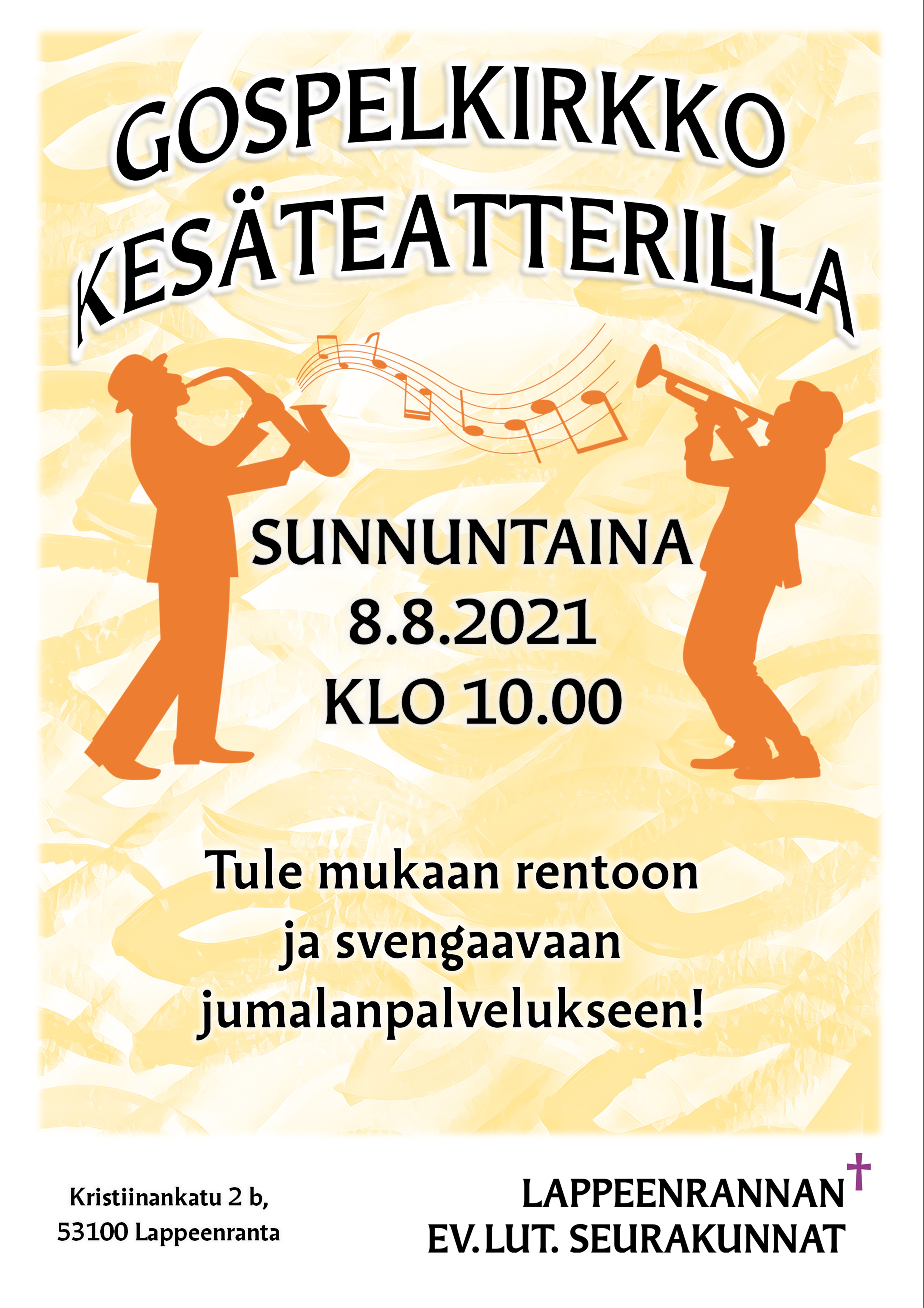 Kaupunkimessu Gospelkirkkomainos.