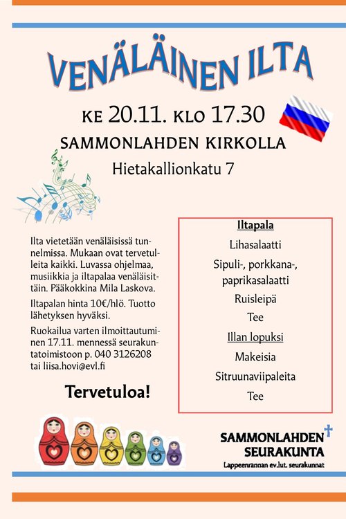 Venäläinen ilta Venäläinen ilta
