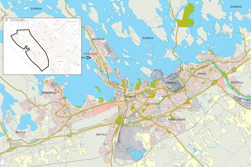 Avaa kuva isommaksi Seurakuntayhtymän tontit.