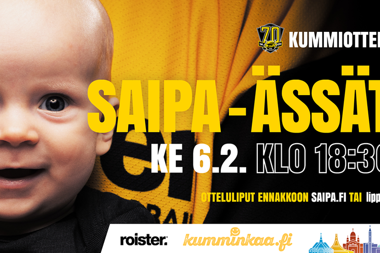 SaiPa-Ässät kummipelimainos