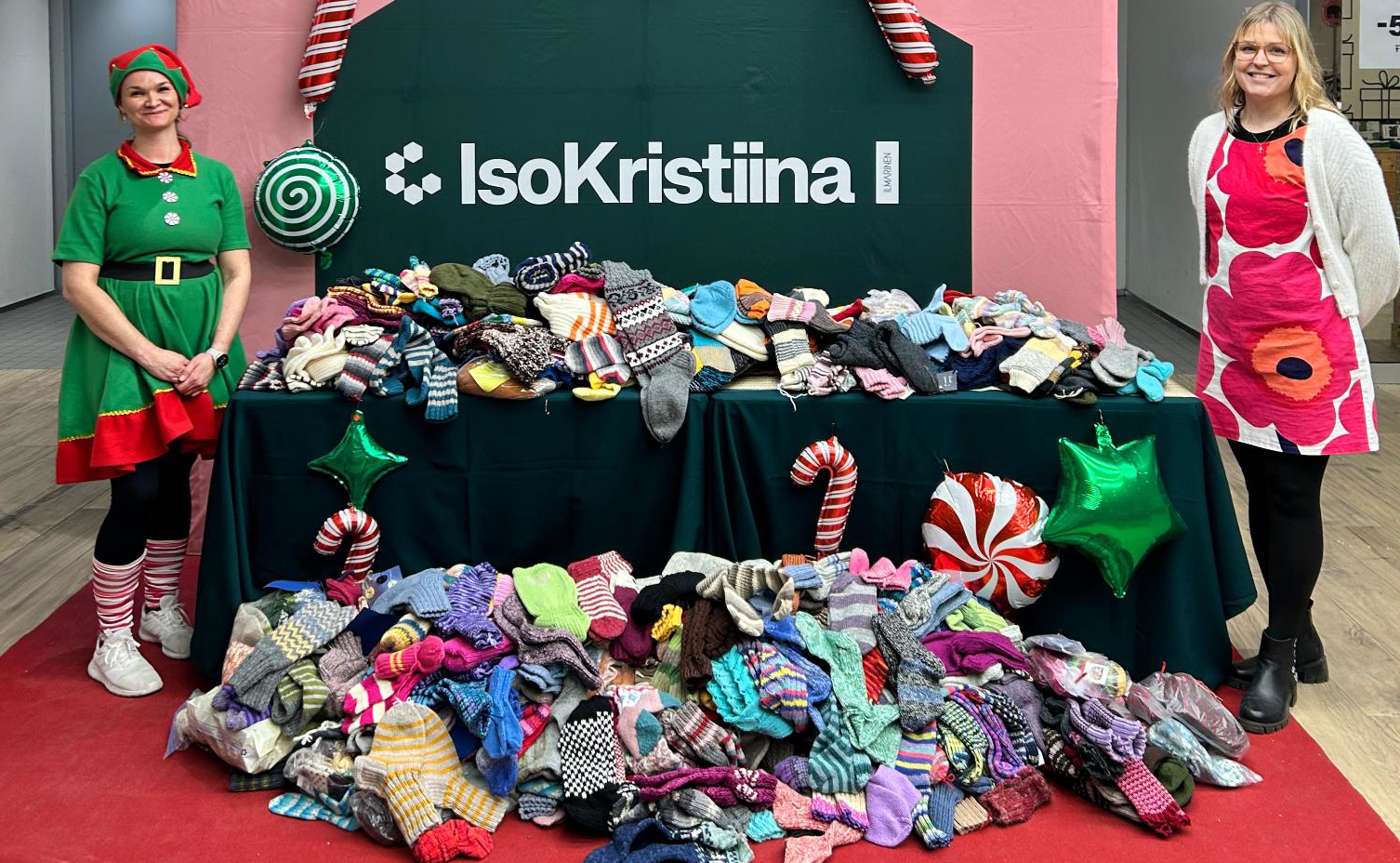 Villasukkahaasteen satoa IsoKristiinassa.