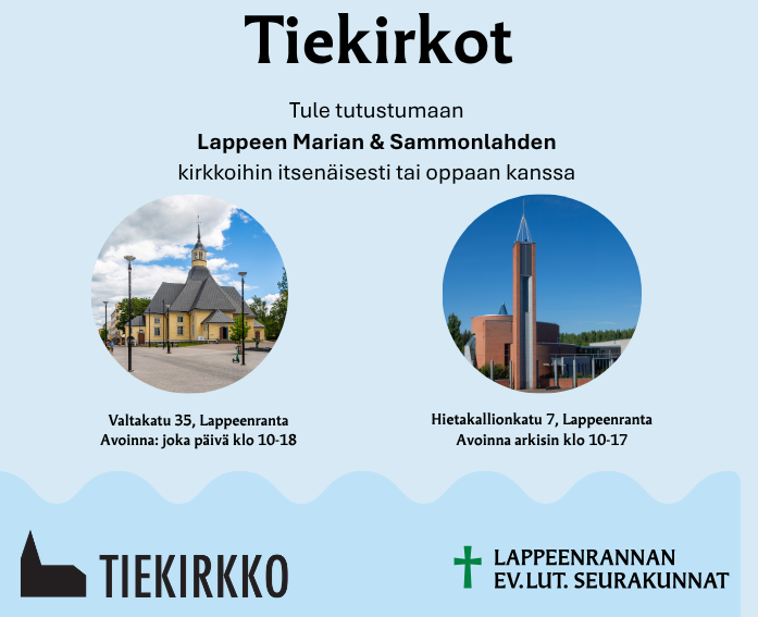 mainos kesän 2026 tiekirkoista
