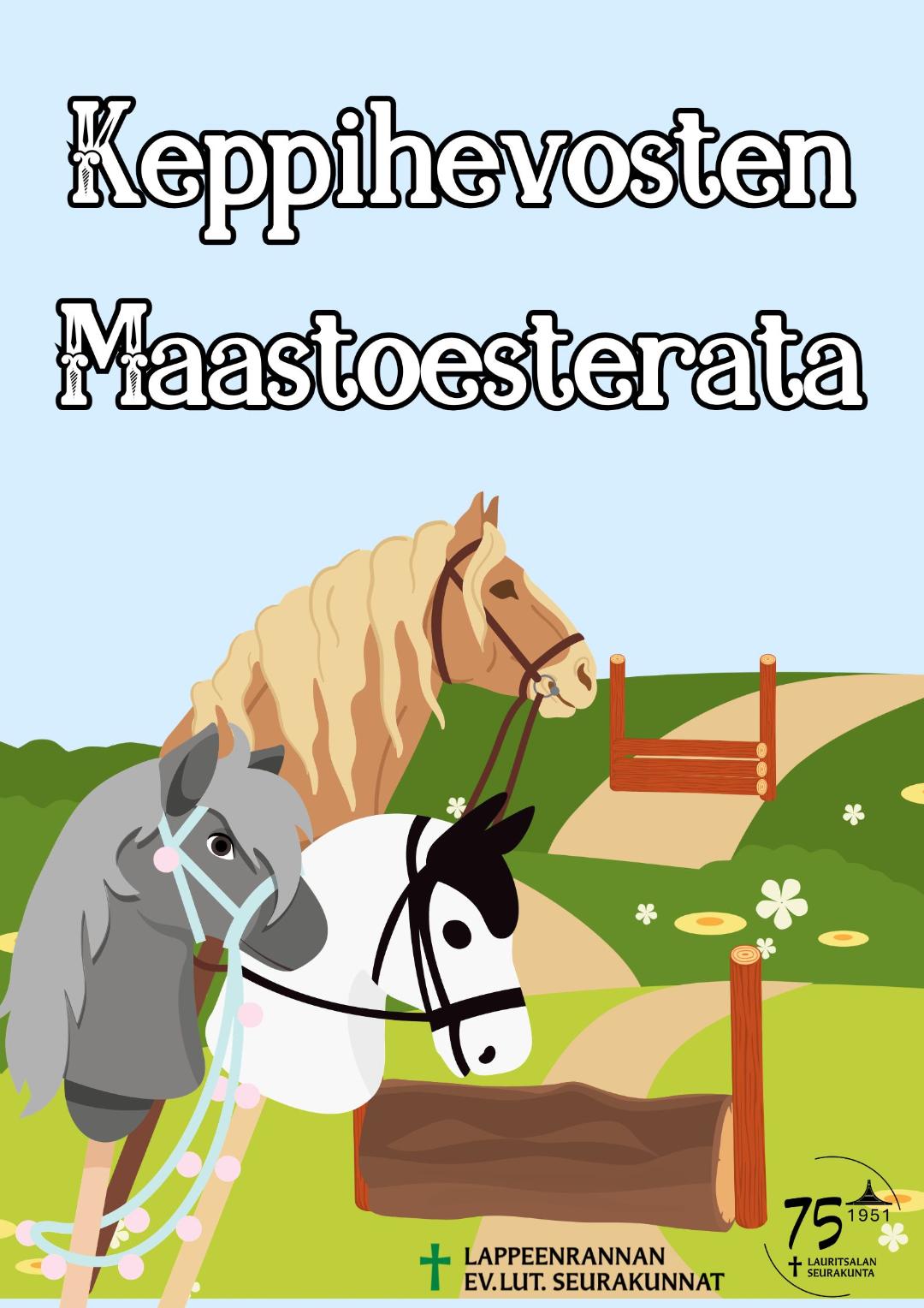 Keppihevoset katsovat maastoesteitä