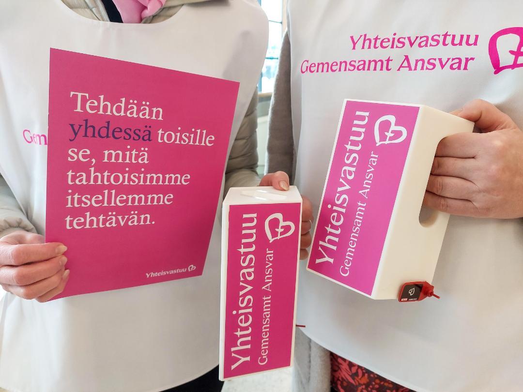 Yhteisvastuu charity collectors