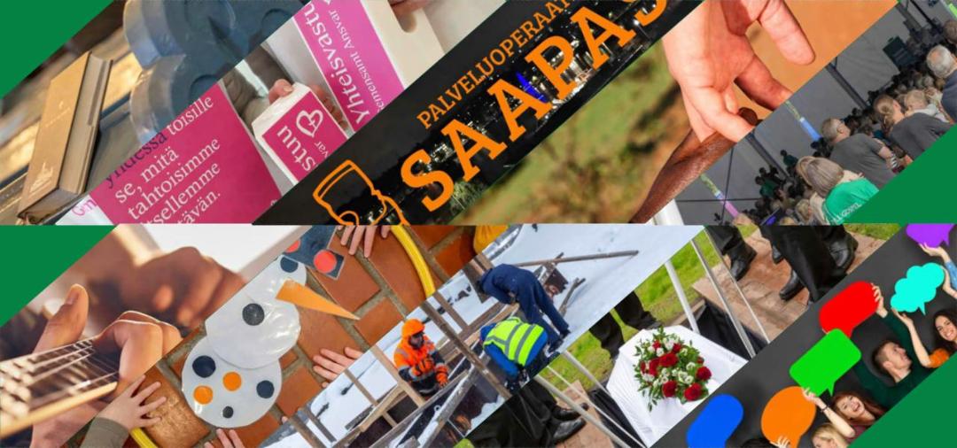 Photos of various volunteer activities